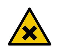W151 - Panneau et Signalétique d'avertissement - Dimensions au choix | Matières nocives ou irritantes - Norme ISO 7010 - Haute qualité - Visibilité optimale