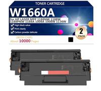 W1660A Noir Cartouche de Toner Haute Capacité de Remplacement pour KYOCERA TASKalfa 3050 3051 3550 3551ci Imprimante, 25000 Pages,Black-2 Pack