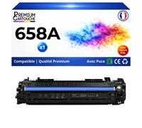 W2001A HP 658A Toner Cyan compatible pour HP Color LaserJet Enterprise M751dn M751n M751 Series avec puce 6000 pages