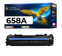 W2001A HP 658A Toner Cyan compatible pour HP Color LaserJet Enterprise M751dn M751n M751 Series avec puce 6000 pages