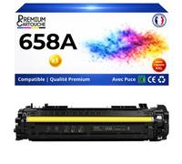 W2002A HP 658A Toner Jaune compatible pour HP Color LaserJet Enterprise M751dn M751n M751 Series avec puce 6000 pages