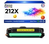 W2122X 212X toner Jaune compatible pour HP Color LaserJet Enterprise M554dn M555dn M578dn M578f 10000 pages