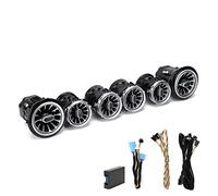 W213 Ambiant, 6pcs 64 Couleurs Avant LED Turbine Air Vent Ambient Light Kit Remplacement Accessoire Convient pour Classe E W213 C238 2017-2021