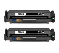 W2130A HT213A 2 Toners Compatible pour HP Color LaserJet Enterprise 5700dn 6700dn 6701dn MFP 5800dn MFP 6800dn Flow 5800zf 6800zf X654dn X65455dn Noir Haute capacité avec Puce 2 x 3500 Pages