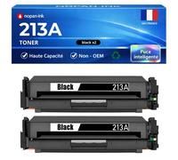W2130A HT213A 2 Toners Noir compatible pour HP Color LaserJet Enterprise 5700dn 6700dn 6701dn 5800dn 6800dn X65455dn 3500p avec puce
