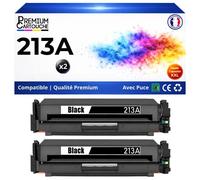 W2130A HT213A 2 Toners Noir compatible pour HP Color LaserJet Enterprise 5700dn 6700dn 6701dn 5800dn 6800dn X65455dn 3500p avec puce