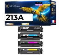 W2130A W2131A W2132A W2133A HT213A 4 Toners compatible pour HP 5700dn 6700dn 5800dn 6800dn Noir Cyan Magenta Jaune