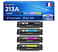 W2130A W2131A W2132A W2133A HT213A 4 Toners Compatible pour HP 5700dn 6700dn MFP 5800dn 6800dn X654dn Noir Cyan Magenta Jaune Haute capacité avec Puce 3500/3000 Pages