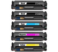 W2130A W2131A W2132A W2133A HT213A 5 Toners compatible pour HP 5700dn 6700dn 5800dn 6800dn Noir Cyan Magenta Jaune