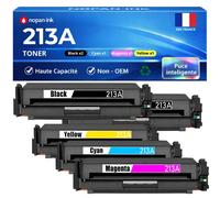 W2130A W2131A W2132A W2133A HT213A 5 Toners compatible pour HP 5700dn 6700dn 5800dn 6800dn Noir Cyan Magenta Jaune