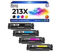W2130X W2131X W2132X W2133X HT213X 4 Toners compatible pour HP 5700dn 6700dn 6701dn MFP 5800dn 6800dn Noir Cyan Magenta Jaune 9000p