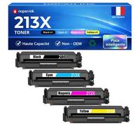 W2130X W2131X W2132X W2133X HT213X 4 Toners compatible pour HP 5700dn 6700dn 6701dn MFP 5800dn 6800dn Noir Cyan Magenta Jaune 9000p