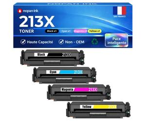 W2130X W2131X W2132X W2133X HT213X 4 Toners compatible pour HP 5700dn 6700dn 6701dn MFP 5800dn 6800dn Noir Cyan Magenta Jaune 9000p