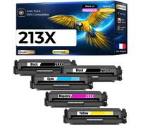 W2130X W2131X W2132X W2133X HT213X 5 Toners compatible pour HP 5700dn 6700dn 6701dn 5800dn 6800dn Noir Cyan Magenta Jaune