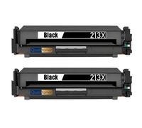 W2130Y HT213Y 2 Toners Noir compatible pour HP Color LaserJet Enterprise 5700dn 6700dn 6701dn MFP 5800dn 6800dn avec puce 2x18000p