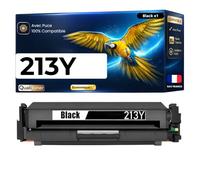 W2130Y HT213Y Toner Compatible pour HP Color LaserJet Enterprise 5700dn 6700dn 6701dn MFP 5800dn MFP 6800dn X654dn X65455dn X65465dn Noir très Haute capacité avec Puce 18000 Pages