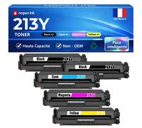 W2130Y W2131Y W2132Y W2133Y HT213Y 5 Toners compatible pour HP 5700dn 6700dn 6701dn 5800dn 6800dn Noir Cyan Magenta Jaune