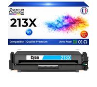 W2131X HT213X Toner Cyan compatible pour HP Color LaserJet Enterprise 5700dn 6700dn 6701dn MFP 5800dn 6800dn avec puce 6000p