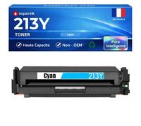 W2131Y HT213Y Toner Cyan compatible pour HP Color LaserJet Enterprise 5700dn 6700dn 6701dn MFP 5800dn 6800dn avec puce 12000p