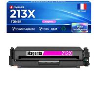 W2132X HT213X Toner Compatible pour HP Color LaserJet Enterprise 5700dn 6700dn 6701dn MFP 5800dn MFP 6800dn Flow 5800zf 6800zf X654dn X65455dn X65465dn Magenta Haute capacité avec Puce 6000 Pages