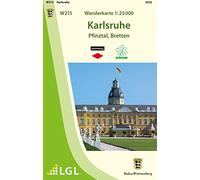 W215 Wanderkarte 1:25 000 Karlsruhe: Pfinztal, Bretten