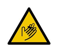W217 - Attention aux mains Risque de coupure - Panneau et Signalétique d'avertissement - Dimensions au choix - Norme ISO 7010