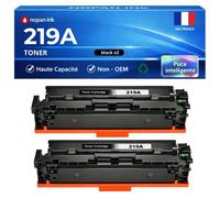 W2190A 219A Pack de 2 Toners Noir compatibles pour HP 3202dn 3202dw 3302fdw MFP 3302dw 3302fdn haute capacité 1300 pages