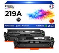 W2190A 219A Pack de 2 Toners Noir compatibles pour HP Color LaserJet Pro 3202dn 3202dw 3302fdw MFP 3302dw 3302fdn Haute capacité avec Puce 1300 Pages