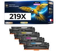 W2190X W2191X W2192X W2193X Pack 4 Toners compatibles pour HP 3202dn 3202dw 3302fdw MFP 3302dw 3302fdn Noirs et Couleurs Haute capacité avec Puce 10700 Pages