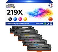 W2190X W2191X W2192X W2193X Pack 5 compatibles pour HP 2 Noirs et Couleurs 3202dn 3202dw 3302fdw MFP 3302fdn Haute capacité avec Puce 13900 Pages