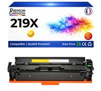 W2192X 219X Toner Jaune compatible pour HP 3202dn 3202dw 3302fdw MFP 3302dw 3302fdn haute capacité avec puce 2500 pages