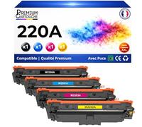 W2200A W2201A W2202A W2203A Pack 4 Toners Noir Cyan Magenta Jaune compatibles pour HP Color LaserJet Pro 4202dn 4202dw MFP 4302fdw Haute capacité avec Puce