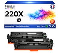 W2200X 220X Pack 2 Toners Noir compatibles HP 4202dn 4202dw 4302dw 4302fdw haute capacité avec puce 7500 pages chacun