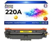 W2202A 220A Toner Jaune compatible pour HP 4202dn 4202dw 4302dw 4302fdw haute capacité avec puce 1800 pages couleur laser