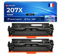 W2210X 207X pack de 2 toners compatibles pour HP M255dw M255nw M282nw M283fdw noir haute capacité avec puce 3150 pages chacun