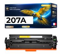 W2212A 207A Toner Jaune Compatible pour HP Color LaserJet Pro M255dw M255nw MFP M282nw M283cdw M283fdn M283fdw Haute capacité avec Puce 1250 Pages