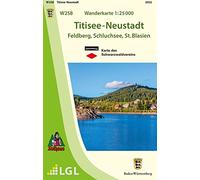 W258 Wanderkarte 1:25 000 Titisee-Neustadt: Feldberg, Schluchsee, St. Blasien
