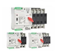 W2R ATS 110V 220V PC commutateur de transfert automatique double puissance 63A 100A commutateur de transfert de puissance domestique 50/60Hz 1 pièces(W2R 3P 110V,100A)