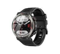 Blackview W50 Pro Montre Connectée Bluetooth 960mAh Anti-chute,1.45 Smartwatch avec Lampe de poche à LED - Noir