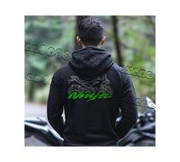 (W5786-5XL) Sweat à capuche Kawasaki style rétro pour hommes et femmes, doux pour la peau en automne