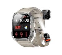 Blackview W60 Montre Connectée Bluetooth,Smartwatch Sport 100+ Modes Sportifs,Lampe de poche LED boussole pour iOS Android - Gris