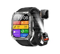 Montre connectée Blackview W10E Montre Connectée Bluetooth Homme Femme,10m étanche,Surveillance du sommeil pour Android iOS - Noir
