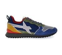 W6Yz - Baskets bicolore en tissu technique et daim - Homme - Chaussures - Multicolore - Taille: 43 EU