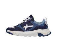 W6Yz - Baskets en suède et tissu technique Next-M. - Homme - Chaussures - Bleu - Taille: 41 EU