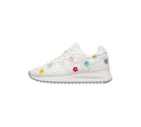 w6yz Femme Yak-w. Plat Oxford, Denim White Multicolore, 39 EU