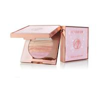 W7 Afterglow Blush & Highlighter Compact - Palette Poudre Pressée Rose & Or Effet Glow