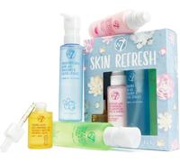 W7 Coffret Cadeau Skin Refresh Essential - Routine Quotidienne En 4 Étapes - Crème Hydratante, Gel Nettoyant, Tonique Et Sérum - Kit Complet Ultime De Soins Naturels Pour Une Peau Saine