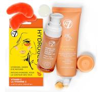 W7 Ensemble booster de vitamine C - Comprend un sérum lumineux pour la peau, un masque facial à la vitamine C et des patchs en gel sous les yeux (5 paires) - Essentiels de soins de la peau