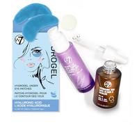 W7 Ensemble Hydrate & Revive - Comprend des patchs gel sous les yeux (5 paires), une huile pour le visage non grasse et une crème revitalisante sous les yeux - Trio de soins de la peau pour une