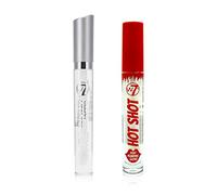 W7 Hot Shot & Lip Gloss Duo - Lot de 2 - Formule claire et brillante pour un usage quotidien et un glamour complet
